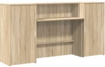 vidaXL Γραφείο υποδοχής Sonoma Δρυς 200x50x103,5εκ. Επεξεργασμένο Ξύλο