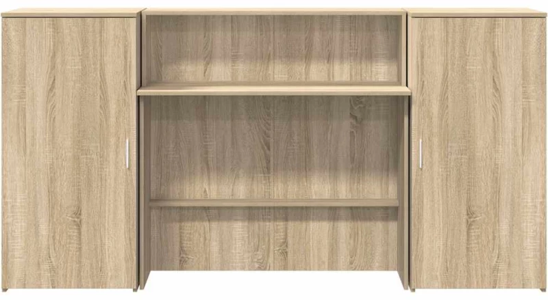 vidaXL Γραφείο υποδοχής Sonoma Δρυς 200x50x103,5εκ. Επεξεργασμένο Ξύλο