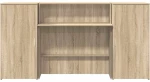 vidaXL Γραφείο υποδοχής Sonoma Δρυς 200x50x103,5εκ. Επεξεργασμένο Ξύλο