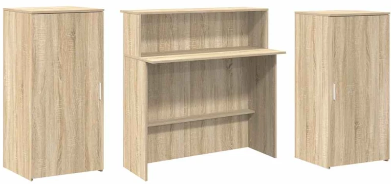 vidaXL Γραφείο υποδοχής Sonoma Δρυς 200x50x103,5εκ. Επεξεργασμένο Ξύλο