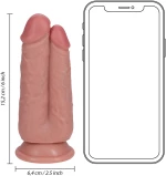 Two in One Dildo 5/6 - 12,7/15,2 cm - Flesh