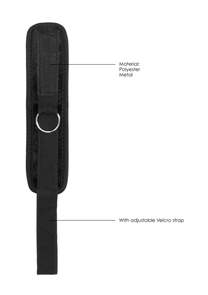 Ouch Velvet & Velcro Adjustable Handcuffs