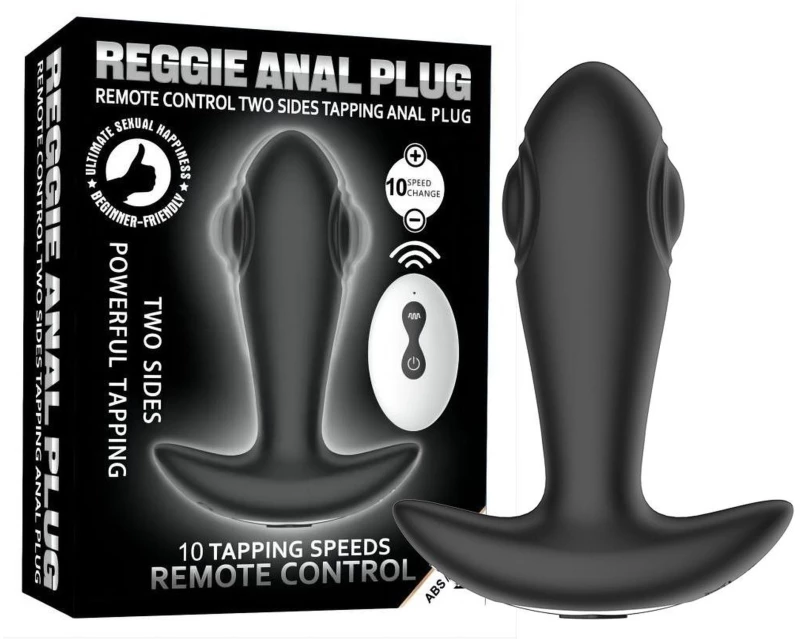 Dual tapping Vibrating anal plug
