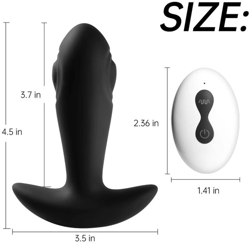 Dual tapping Vibrating anal plug
