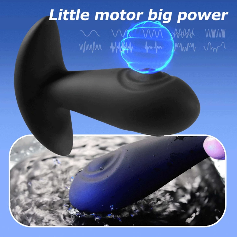 Dual tapping Vibrating anal plug