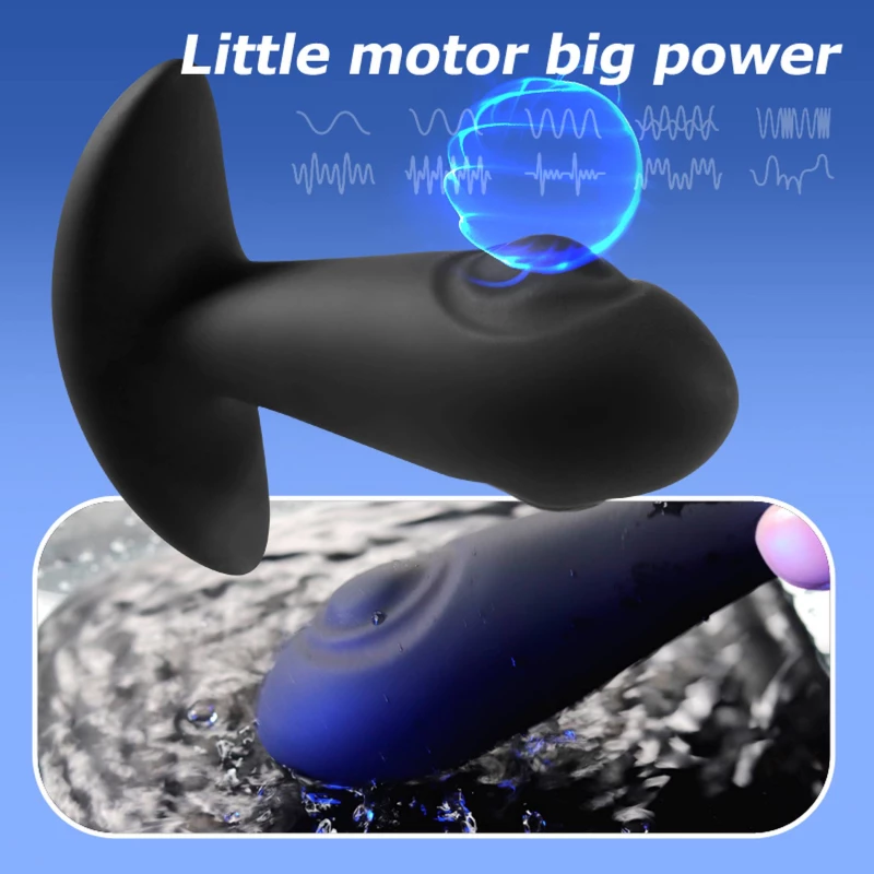 Dual tapping Vibrating anal plug