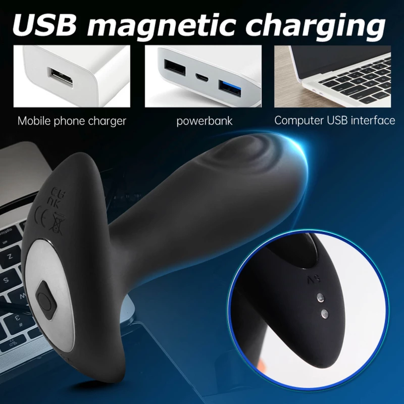 Dual tapping Vibrating anal plug