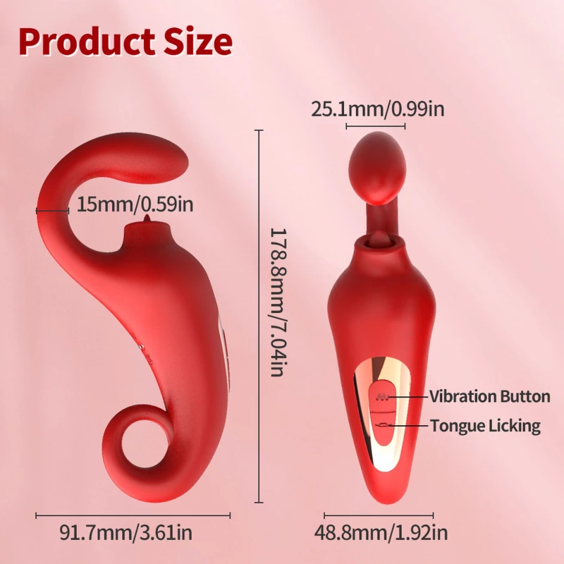 Vibrator-Merfi 10 vibration functions 10 frequency tongue licking USB