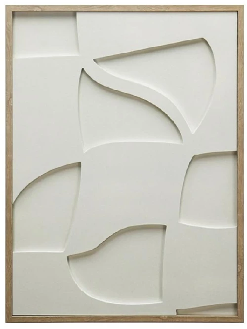 Πίνακας σε 3d καμβά λευκός 45x60cm Espiel FAL209