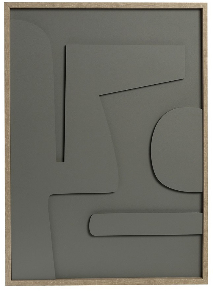 Πίνακας σε 3d καμβά γκρι pvc/mdf 70x50cm Espiel FAL109