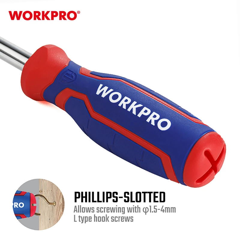 Κατσαβίδι 6 σε 1 WORKPRO (PROFI) WP221046 - Πολυεργαλείο για κάθε Εργασία