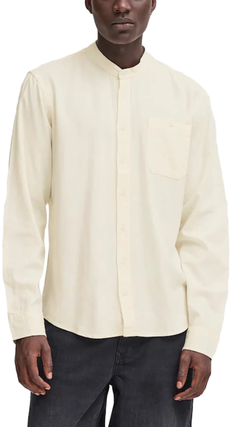 BLEND BHBOBBY WOVEN MAO COLLAR LONGSLEEVE SHIRT MEN BLEND ΕΚΡΟΥ (20717861-110602)