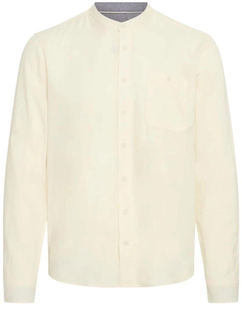 BLEND BHBOBBY WOVEN MAO COLLAR LONGSLEEVE SHIRT MEN BLEND ΕΚΡΟΥ (20717861-110602)