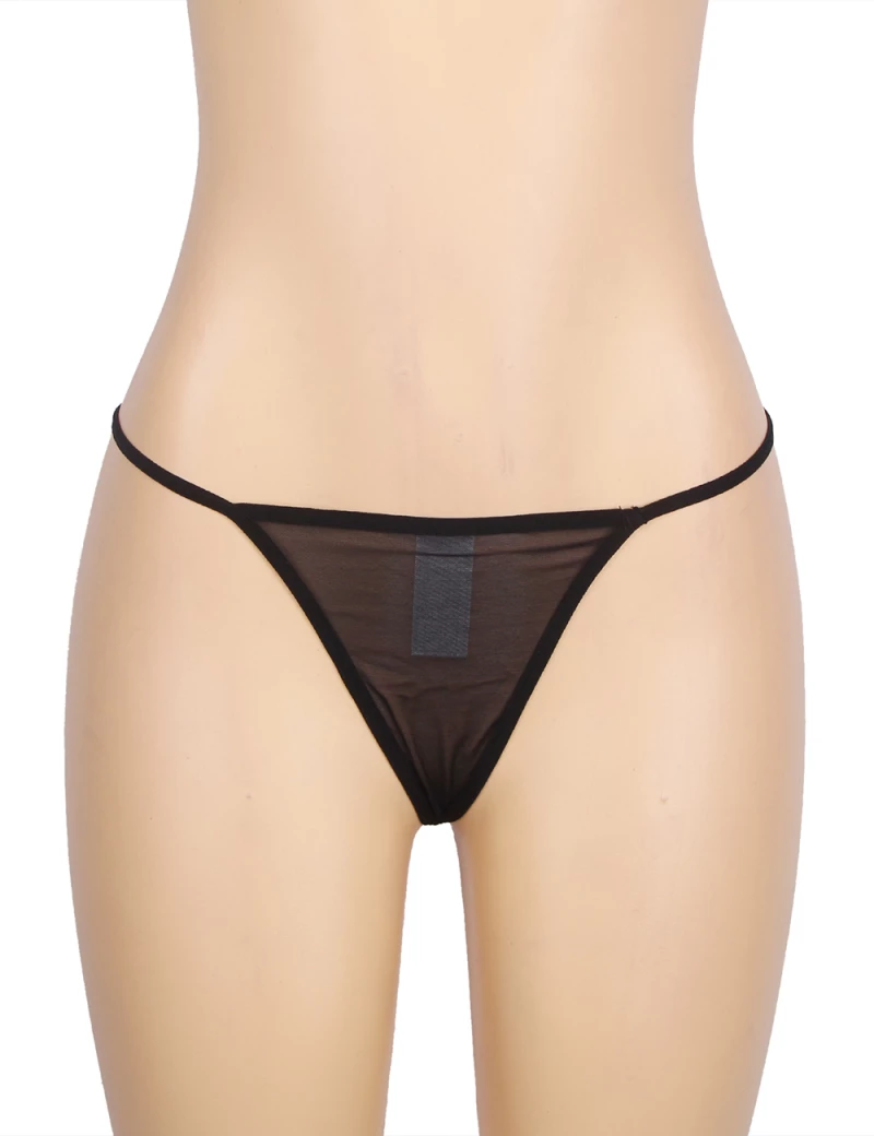 Black Lace Garter Belt Panty