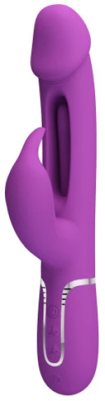 PRETTY LOVE KAMPAS with flicking-swinging tongue vibrator Purple