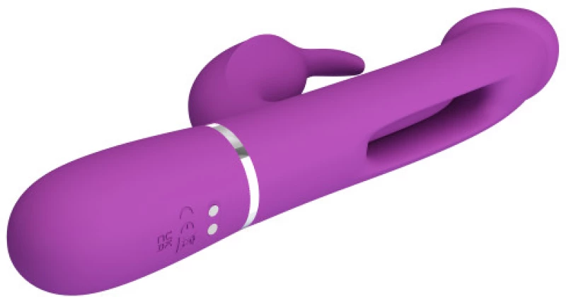 PRETTY LOVE KAMPAS with flicking-swinging tongue vibrator Purple