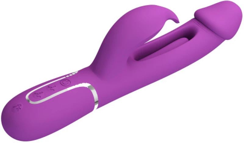 PRETTY LOVE KAMPAS with flicking-swinging tongue vibrator Purple