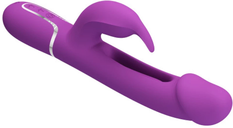 PRETTY LOVE KAMPAS with flicking-swinging tongue vibrator Purple