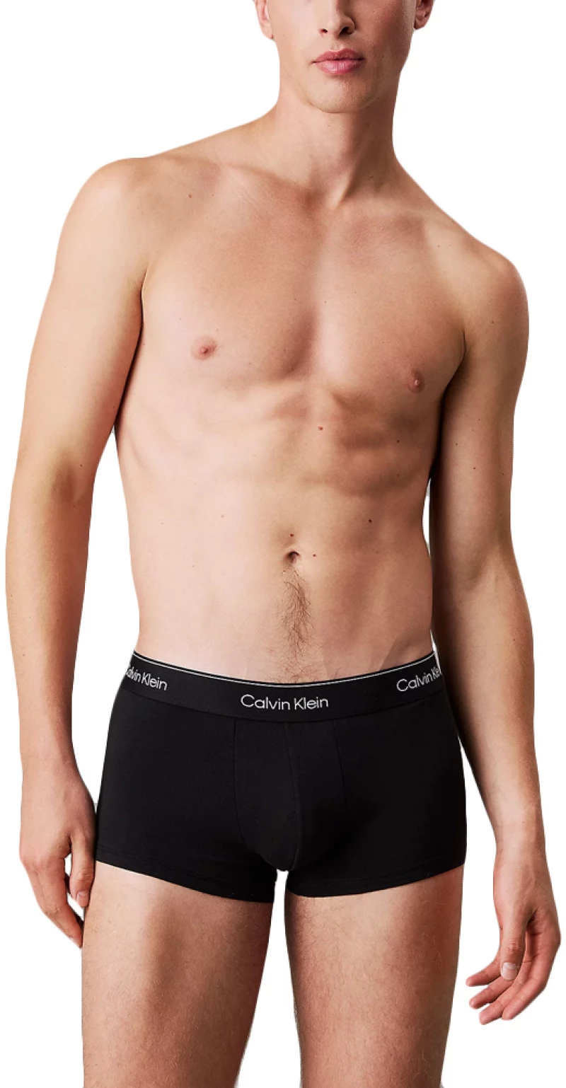 CALVIN KLEIN LOW RISE 3 PACK TRUNK MEN CALVIN KLEIN ΛΕΥΚΟ- ΜΑΥΡΟ (LV00NB4389-TM6)