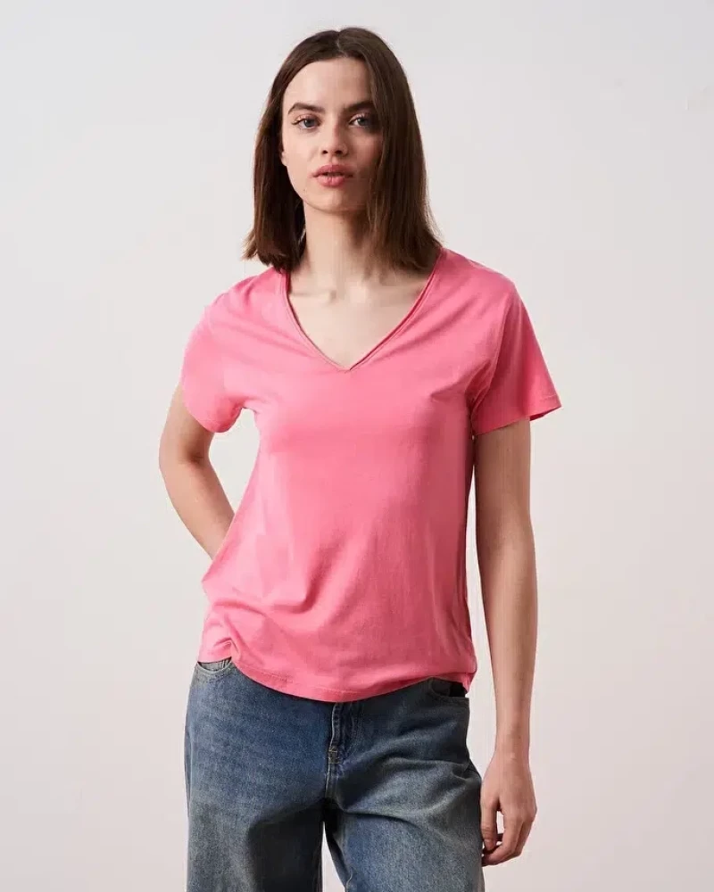 Μπλούζα Γυναικεία V-Neck Marilla Absolut Cashmere Neon Rose
