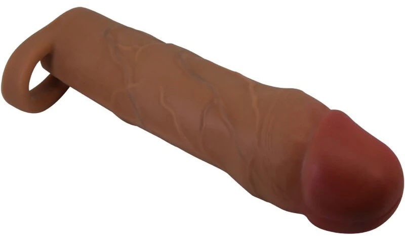 PRETTY LOVE - HANI PENIS SLEEVE WITH 5 CM EXTENSION MULATTO