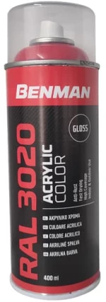 Σπρέι κόκκινο γυαλιστερό Ral 3020 Benman 400ml 28620