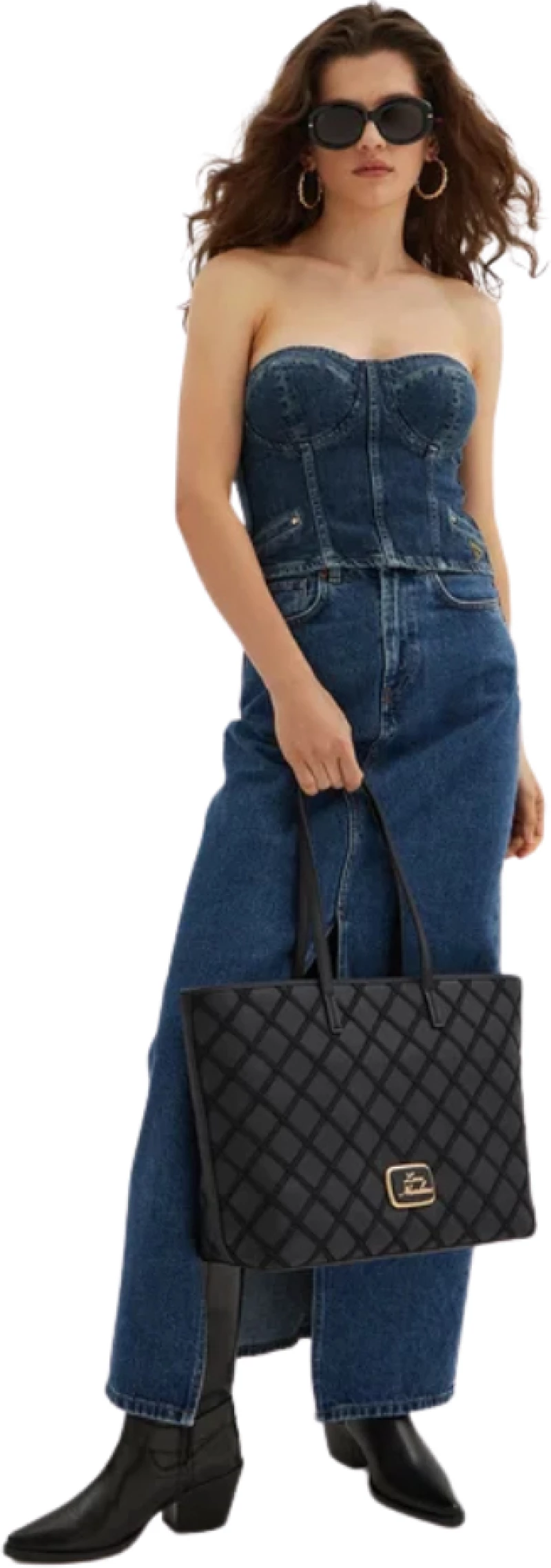 Τσάντα Γυναικεία Ώμου Love Moschino JC4307PP0LKK1-00A Μαύρο