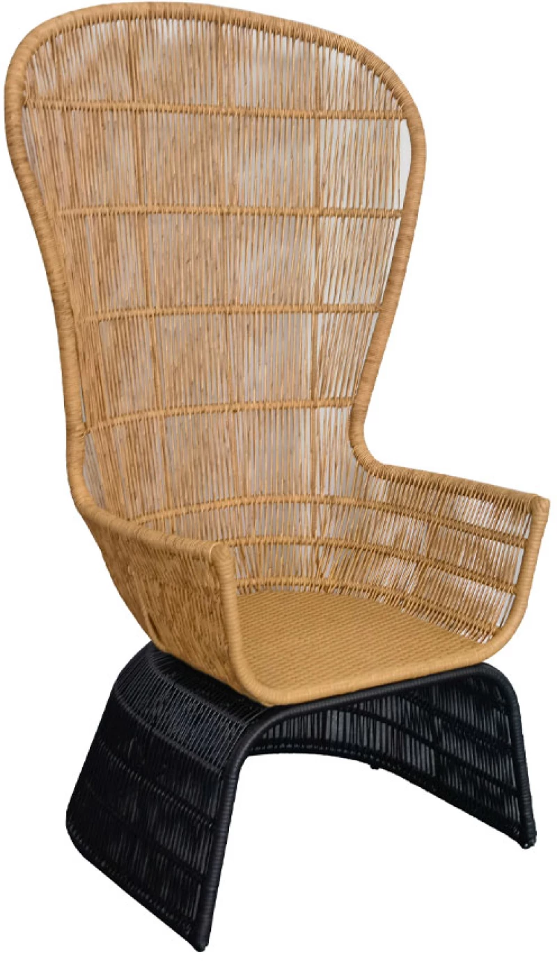MISA Queen Πολυθρόνα Rattan φυσικό 110x75x165cm 22-0206