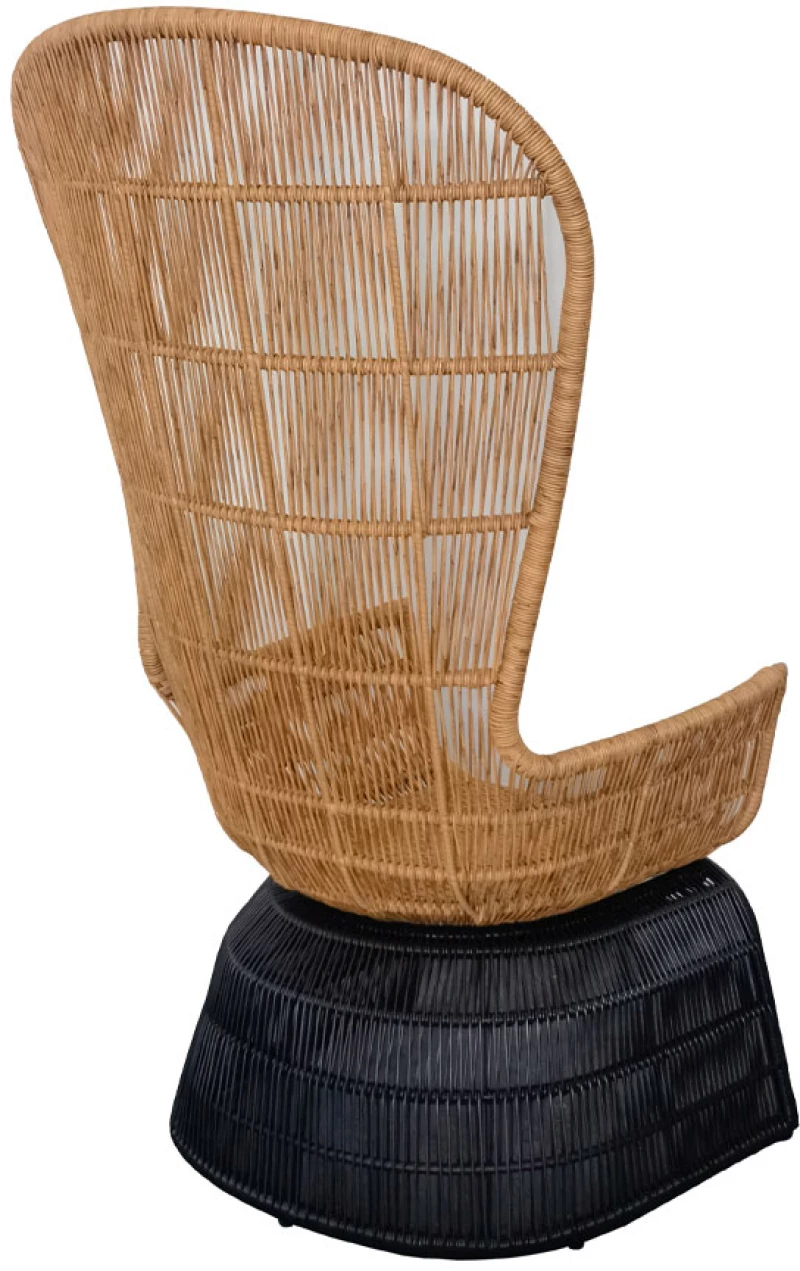 MISA Queen Πολυθρόνα Rattan φυσικό 110x75x165cm 22-0206