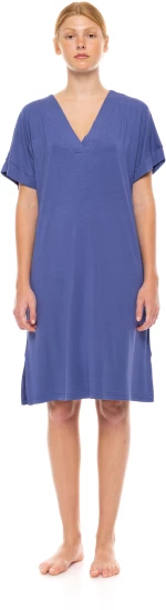 Γυναικείο Νυχτικό Pink Label -  Cosmos Blue - Κοντό Μανίκι - Bamboo