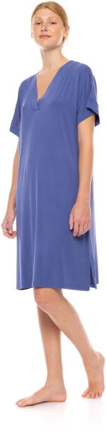 Γυναικείο Νυχτικό Pink Label -  Cosmos Blue - Κοντό Μανίκι - Bamboo