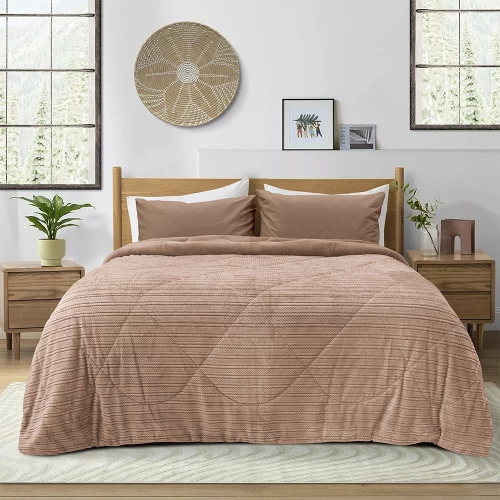 LINO ΚΟΥΒΕΡΤΟΠΑΠΛΩΜΑ STACY SALMON 160X220