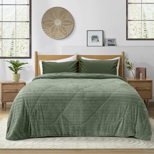 LINO ΚΟΥΒΕΡΤΟΠΑΠΛΩΜΑ STACY KHAKI 220X240