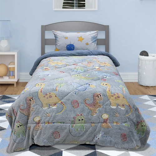 LINO ΚΟΥΒΕΡΤΟΠΑΠΛΩMA ΦΩΣΦΟΡΙΖΕ VOLCANO GREY-CIEL 160X220