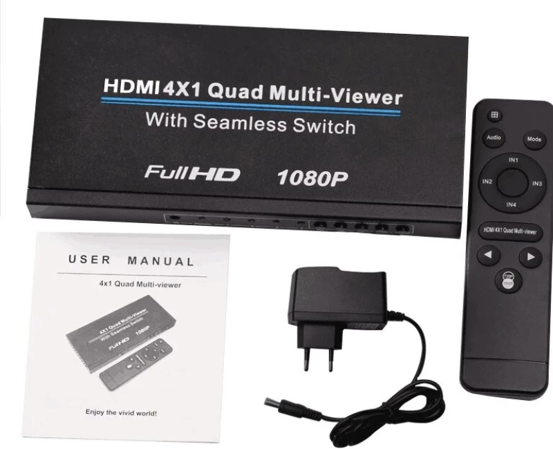 HDMI 4x1 Quad Multi-viewer