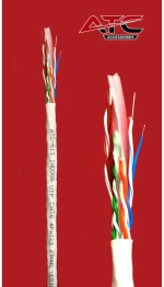 ATC Στροφείο Δικτύου ATC-613 UTP CAT6 305m Γκρί Εσωτερικό