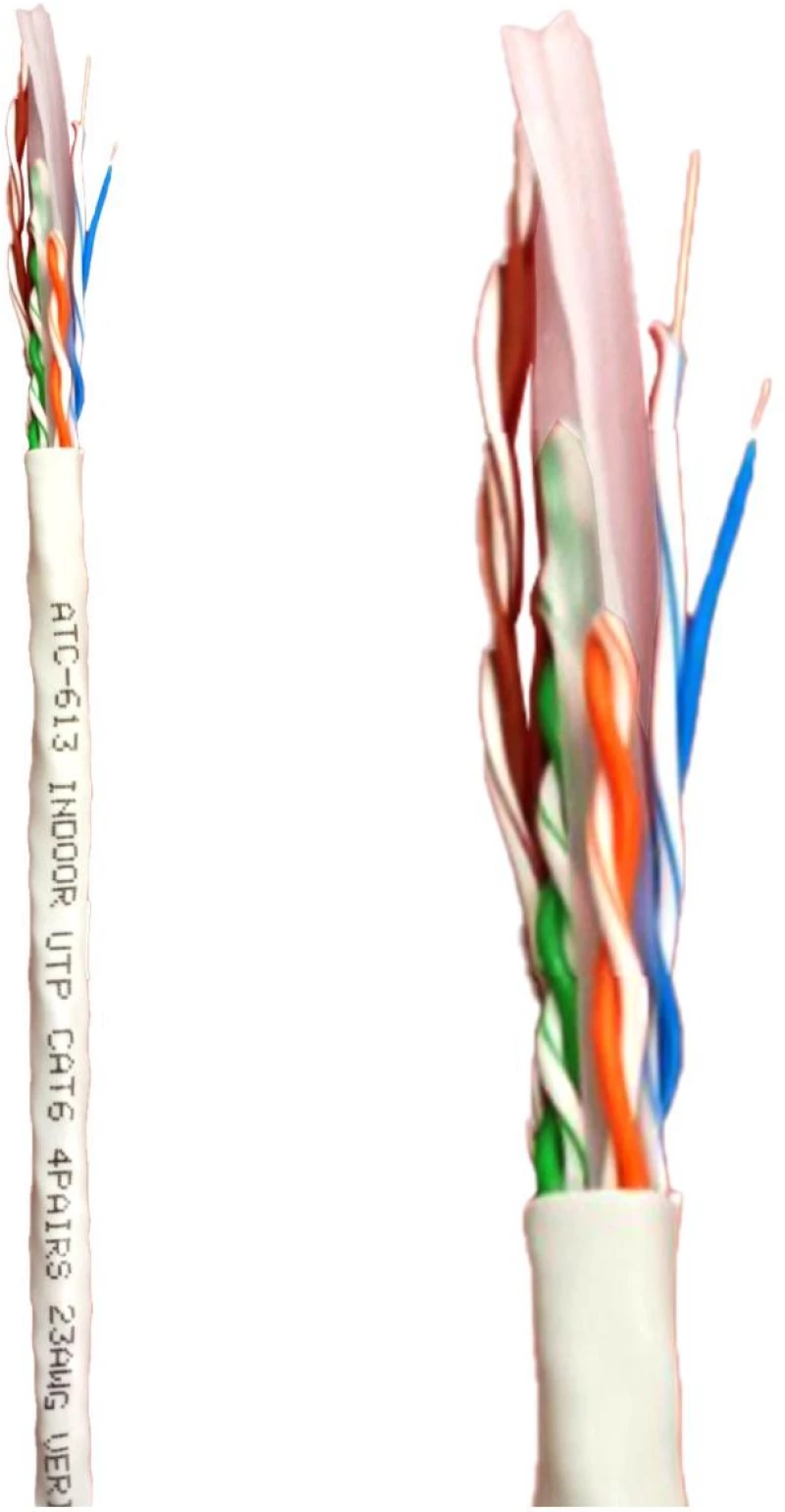 ATC Στροφείο Δικτύου ATC-613 UTP CAT6 305m Γκρί Εσωτερικό