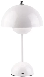 Inlight Rechargeable LED 1.5W 3CCT Touch Table Lamp White D:10x24cm (3059-White)