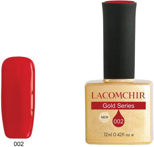 Lacomchir UV - LED Premium Gold 002 Candy Red 12ml