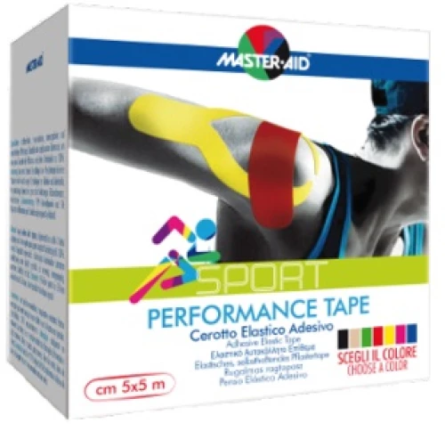 MASTER AID Sport Performance Tape, Αθλητική Ταινία, Μπλε - 5cm x 5m