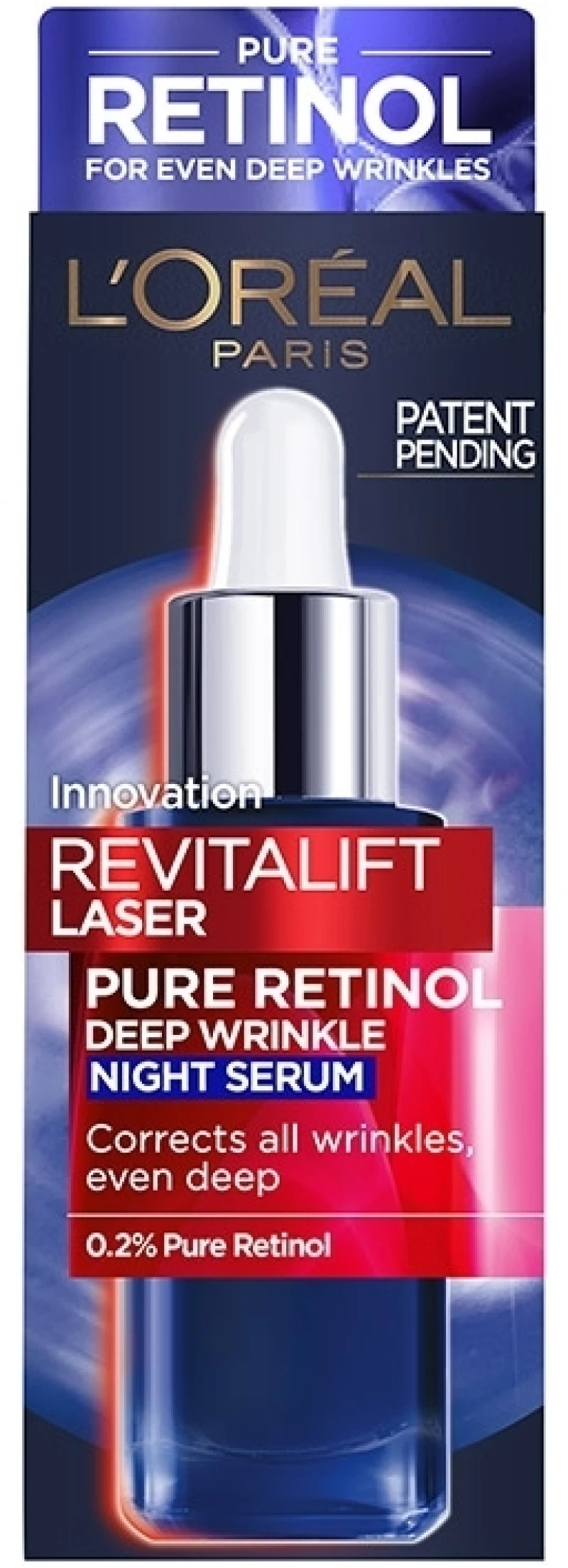 LOREAL PARIS Revitalift Laser Renew Night Serum, Ορός Ρετινόλης Νυκτός - 30ml