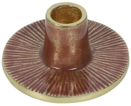 Κηροπήγιο μανιτάρι copper/χρυσό Φ9,5Η4cm