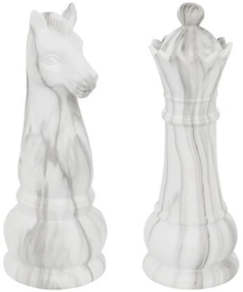 Πιόνια σκάκι/2σχέδια marble effect 10,5x26,5cm
