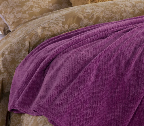 ΚΟΥΒΕΡΤΑ FLEECE ΠΟΛ.RECORD 160Χ220 MAUVE