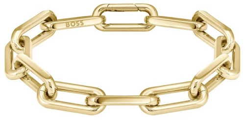 Γυναικείο Βραχιόλι Αλυσίδα HUGO BOSS από ανοξείδωτο ατσάλι  σε χρυσό χρώμα 1580600