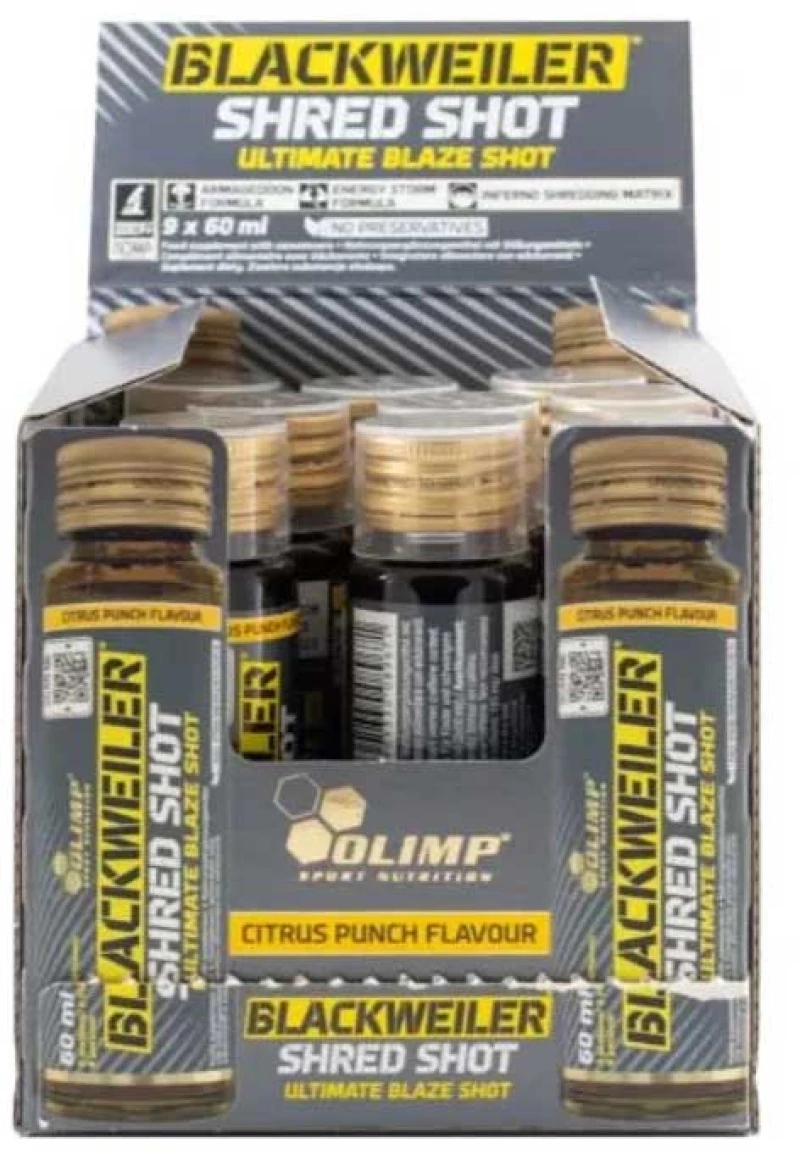 Blackweiler Shred Shot 9x60ml - Olimp - Citrus Punch