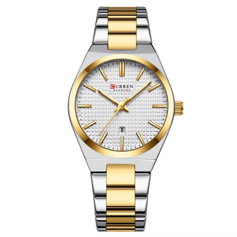 C8493 Gold Curren Γυναικείο Ρολόι με Μεταλλικό Μπρασελέ