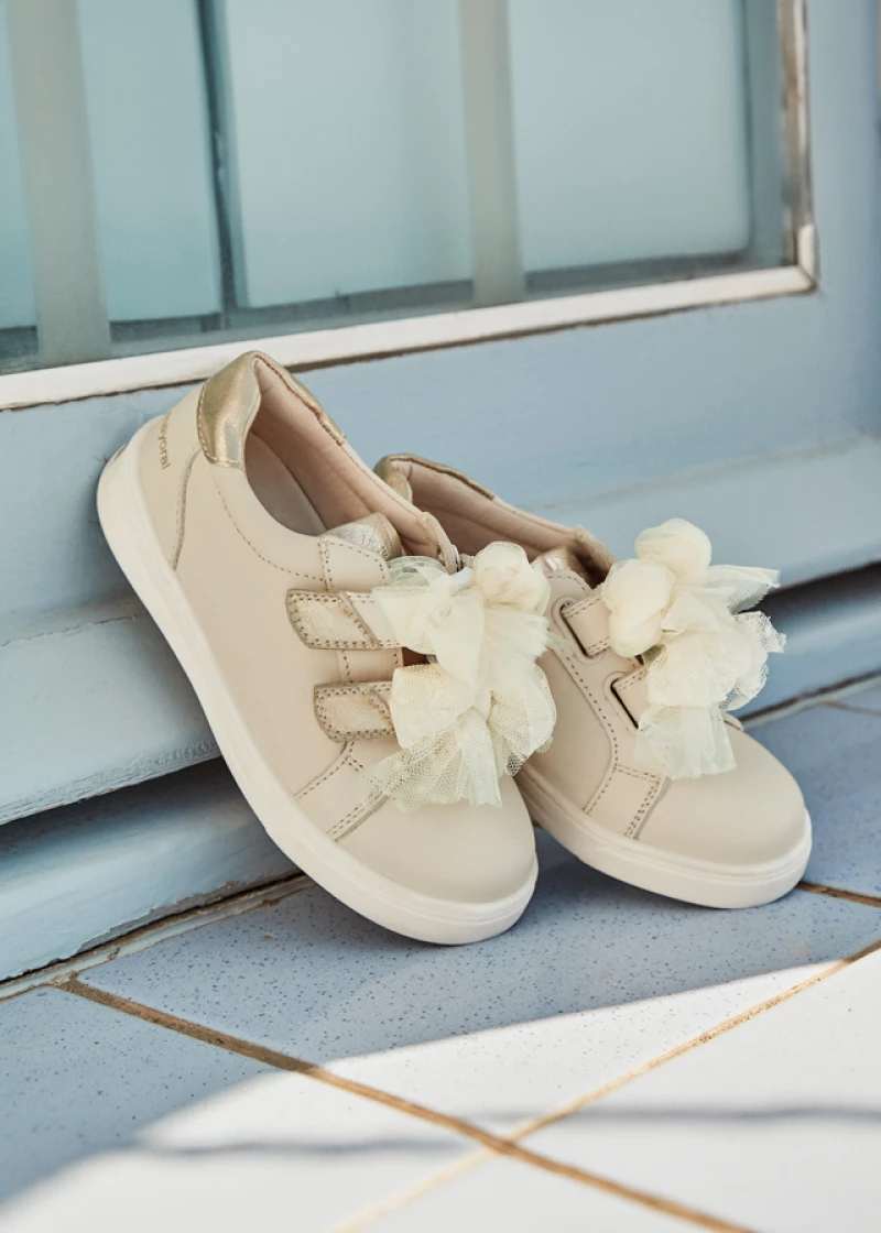 Mayoral Sneaker φιογκοι εκρου 25-45618-039 45618 Κορίτσι
