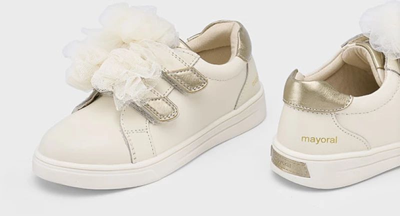 Mayoral Sneaker φιογκοι εκρου 25-45618-039 45618 Κορίτσι