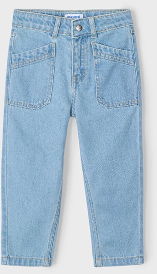 Mayoral Παντελονι μακρυ mom fit χλωριωμενο 25-03554-096 3554 Κορίτσι